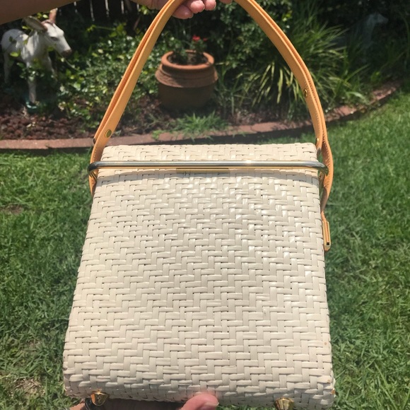 Ivory Wicker Rodo Bag - Picture 3 of 8